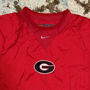 Nike UGA Georgia Bulldogs Center Swoosh Windbreaker Size Medium NCAA Football